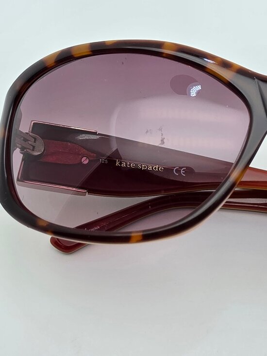 Kate Spade Dorothy Tortoise Citron Frame Brown Gradient Lens Sunglasses w/ Case main image 9